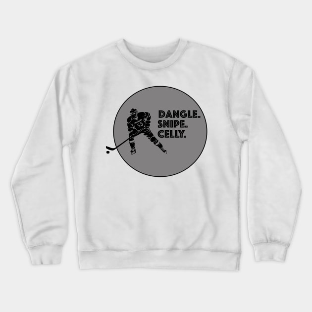 Ice Hockey Celly Crewneck Sweatshirt by DizzySpells Designs